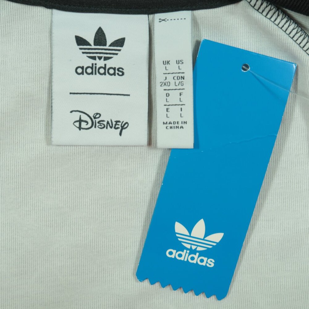 Adidas Disney Goofy Sst Jacket Mens L Black Long Sleeve New - Picture 7 of 10